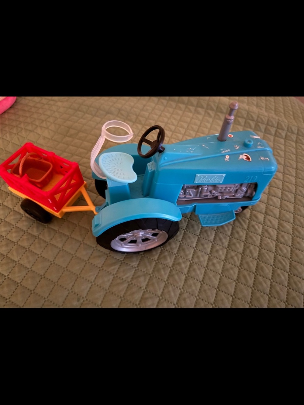 Barbie Sweet Orchard Farm Tractor Trailer Dog Fruit Basket Playset 2017